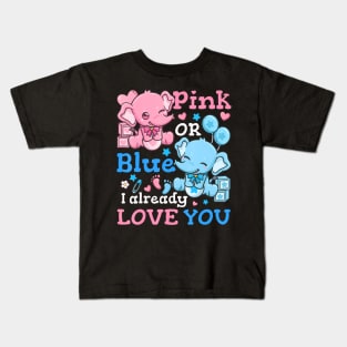 Gender Reveal Pink or Blue Kids T-Shirt